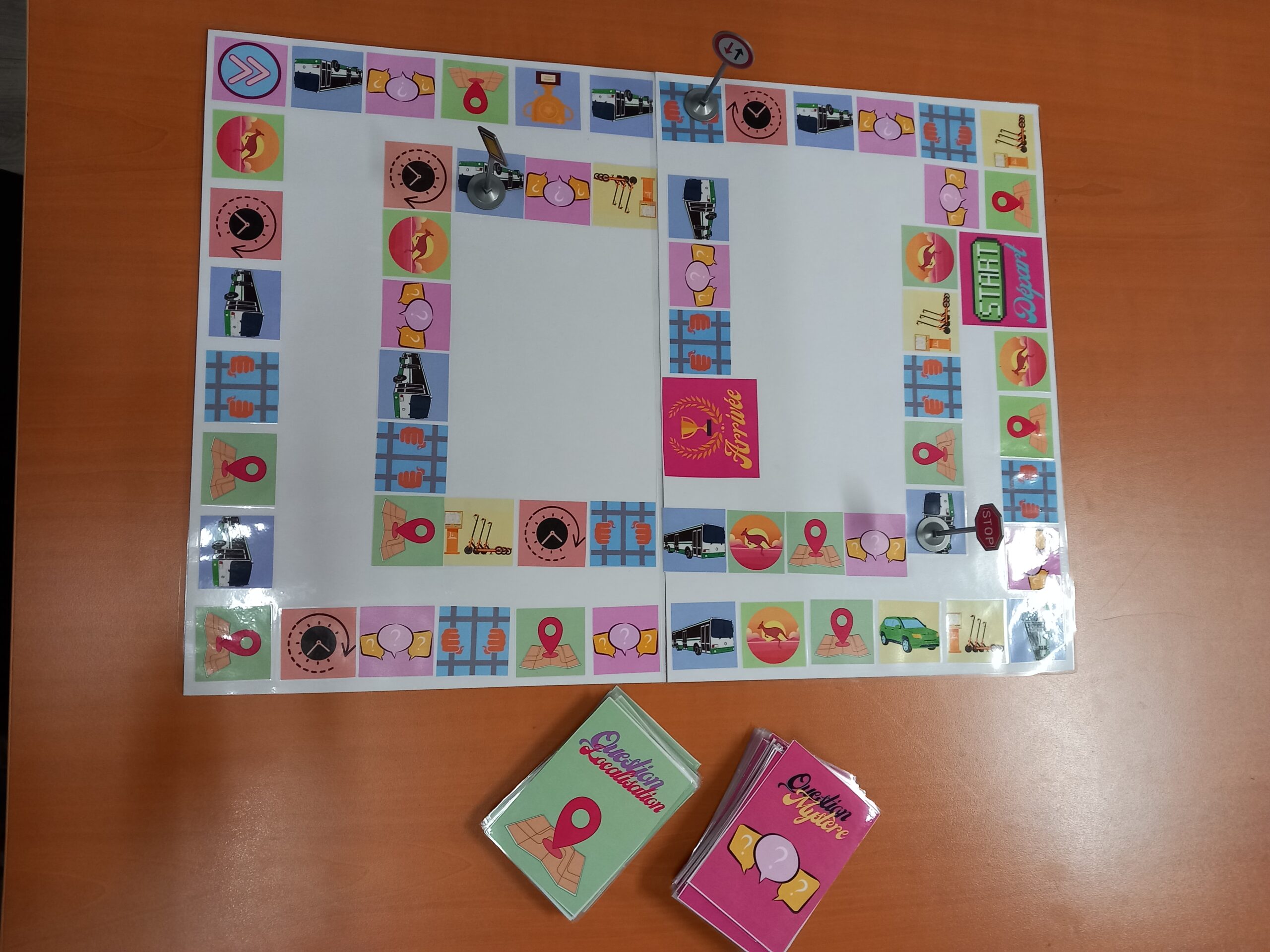 Jeu de société pédagogique mobilité – atelier MAD